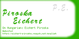piroska eichert business card